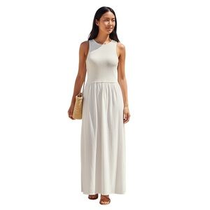 Splendid Midi Dress white size Medium sleeveless NWT